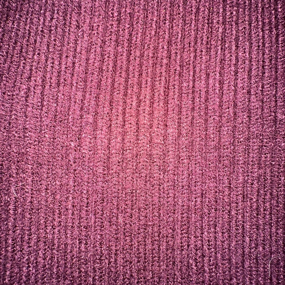 Lulus Plum Burgundy Ribbed Mock Neck Long Sleeve Maxi Dress‎ Small - Picture 4 of 6